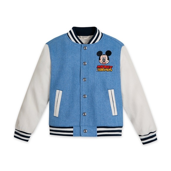 NWT Disney Mickey & Friends embroidered varsity jacket sold out htf unisex - Picture 2 of 4